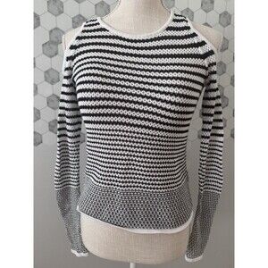 Rag & Bone Sweater Off the Shoulder Cut Out Quinn Cotton Loose Stretch Knit‎ XXS